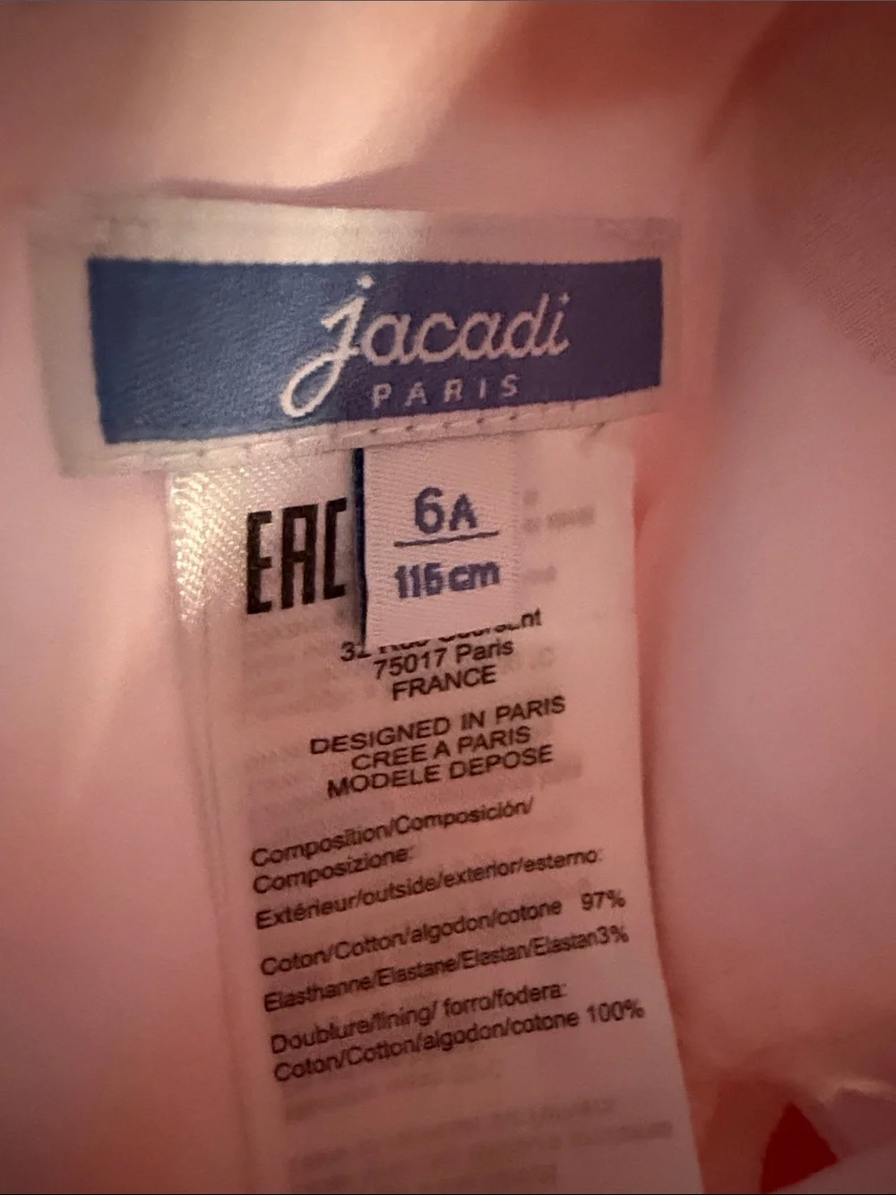 Jacadi perfect condition pink cotton floral flare dress - perfect condition.